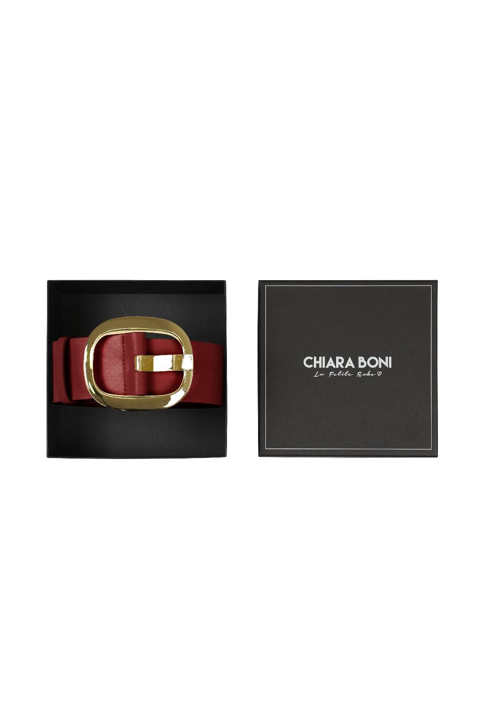La Petite Robe Di Chiara Boni leather belt with metallic buckle Fino al 50% di sconto