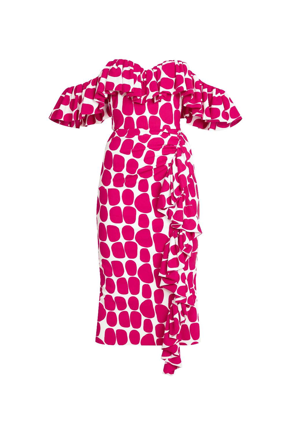 La Petite Robe Di Chiara Boni giraffea midi printed dress Qualità Garantita