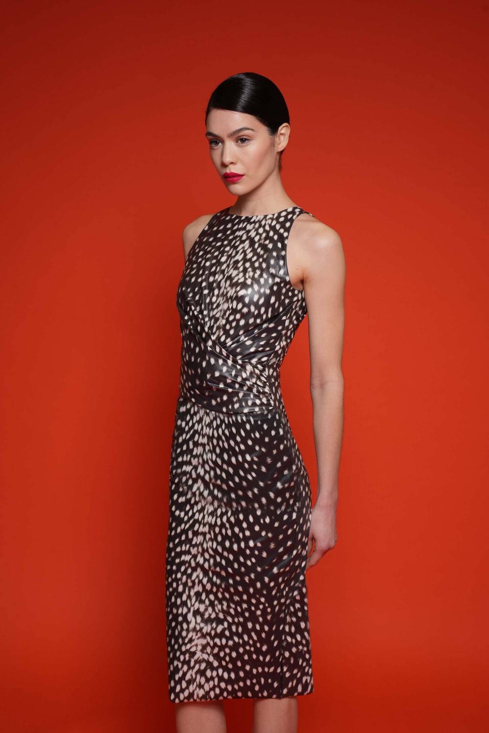 La Petite Robe Di Chiara Boni camilissima faux-leather printed dress Convenienza