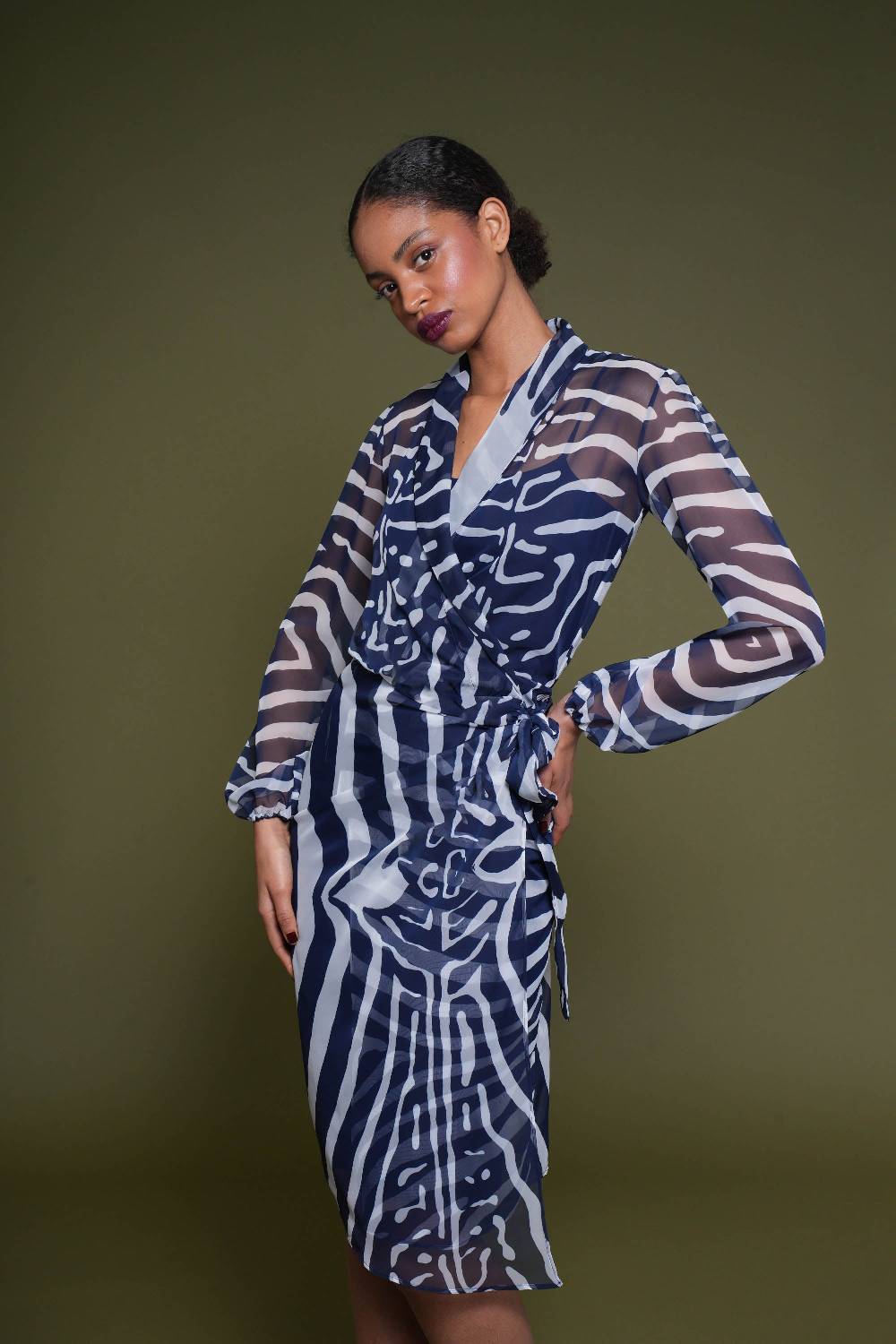 La Petite Robe Di Chiara Boni crizi printed chiffon dress Ultimi due giorni