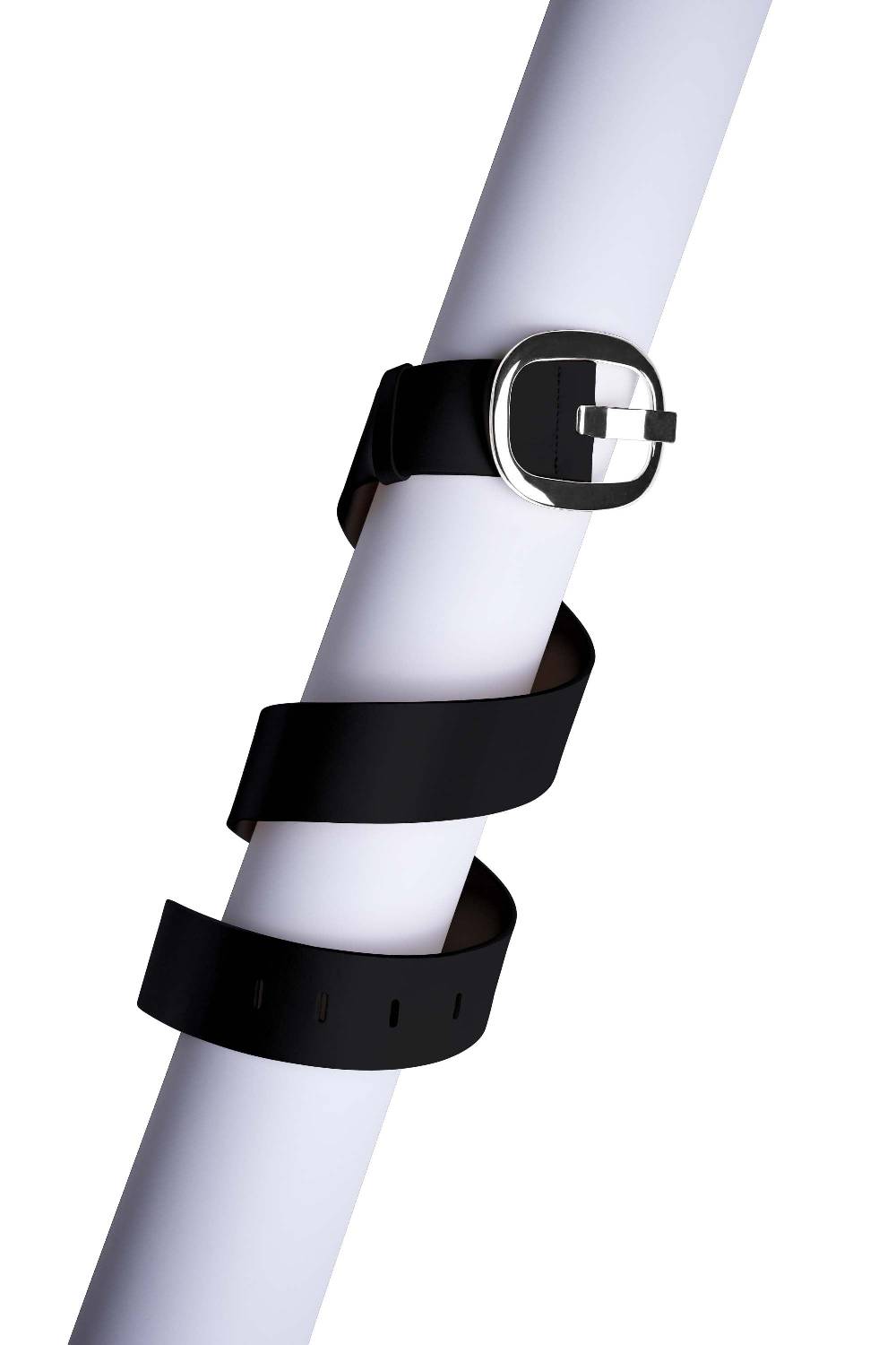 La Petite Robe Di Chiara Boni leather belt with metallic buckle Officina