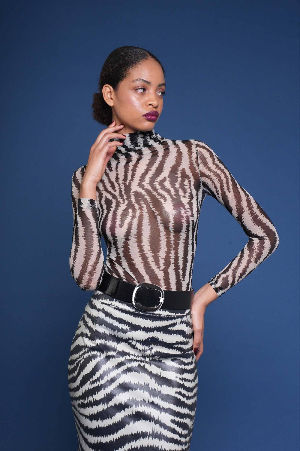 La Petite Robe Di Chiara Boni leather belt with metallic buckle Officina