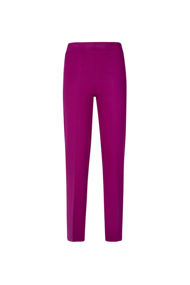 Oltre Tempo Pantalone in punto milano con elastico in vita e finta tasca sul dietro Consegna Veloce