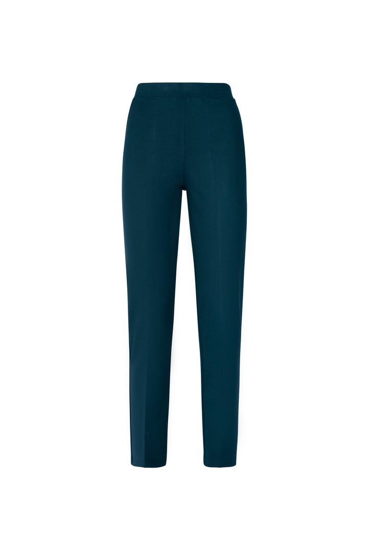 Oltre Tempo Pantalone in punto milano con elastico in vita e finta tasca sul dietro Consegna Veloce