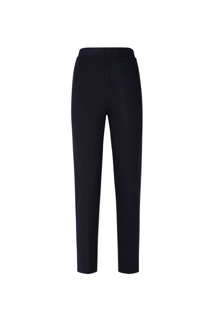 Oltre Tempo Pantalone in punto milano con elastico in vita e finta tasca sul dietro Consegna Veloce