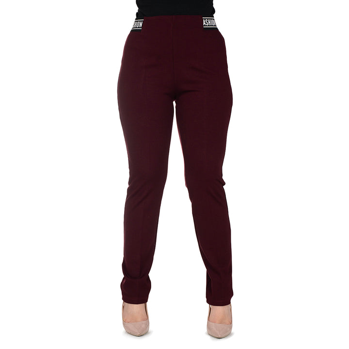 Oltre Tempo Pantalone capri punto milano con elastico Soddisfazione Garantita