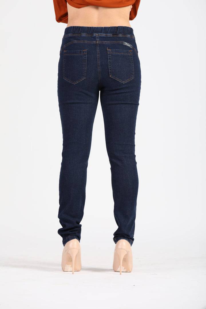 Oltre Tempo Jeans con elastico e tasche al dietro Acquista Ora