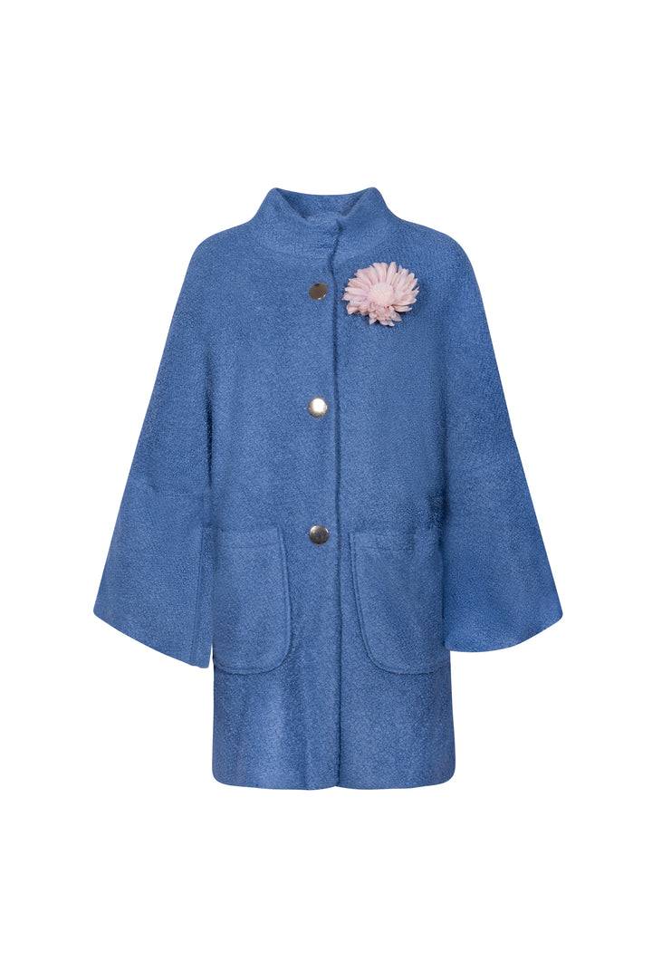 Oltre Tempo Cappotto in bouclè con tasconi e bottoni dorati Promozione Limitata