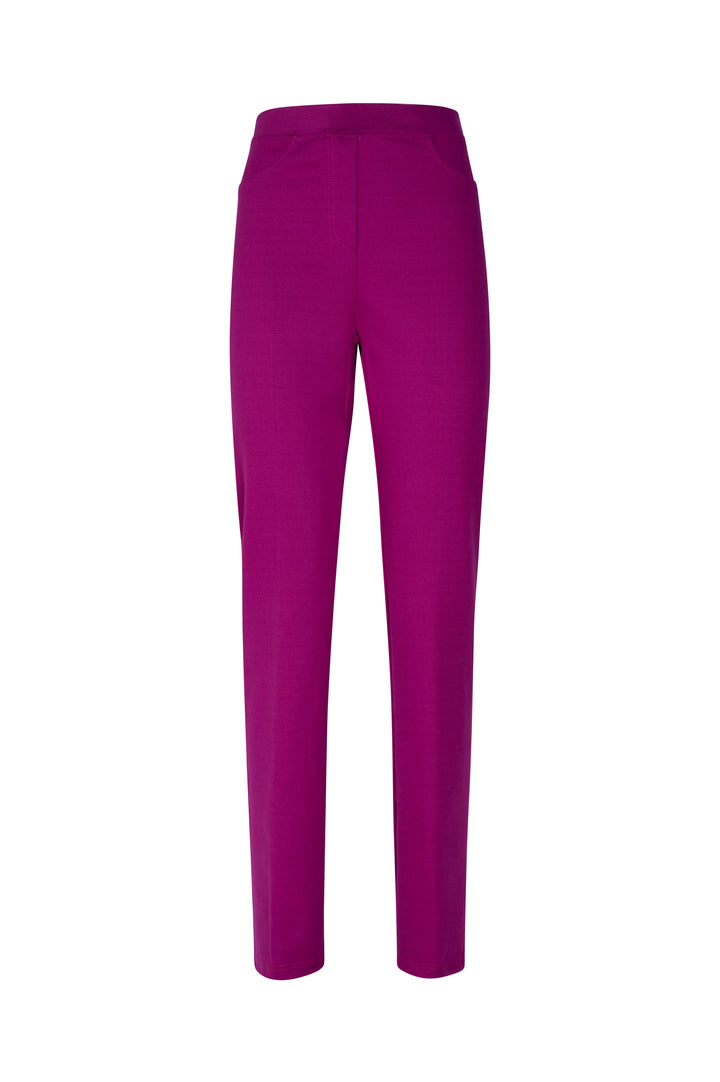 Oltre Tempo Pantalone dritto in punto milano con elastico in vita Soddisfazione Garantita