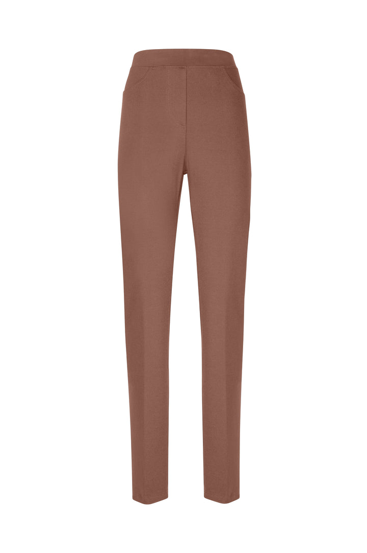Oltre Tempo Pantalone dritto in punto milano con elastico in vita Soddisfazione Garantita