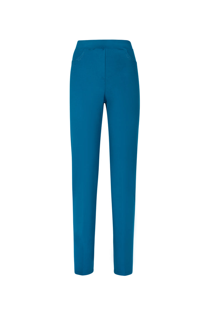 Oltre Tempo Pantalone in punto milano di viscosa con strass Shopping Online