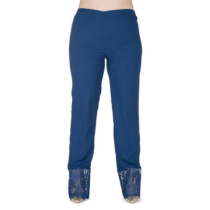 Oltre Tempo Pantalone in cadì unito con pizzo Outlet