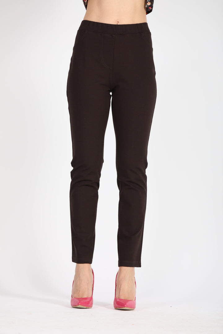 Oltre Tempo Pantalone punto milano con tasche in jeans Acquista Ora