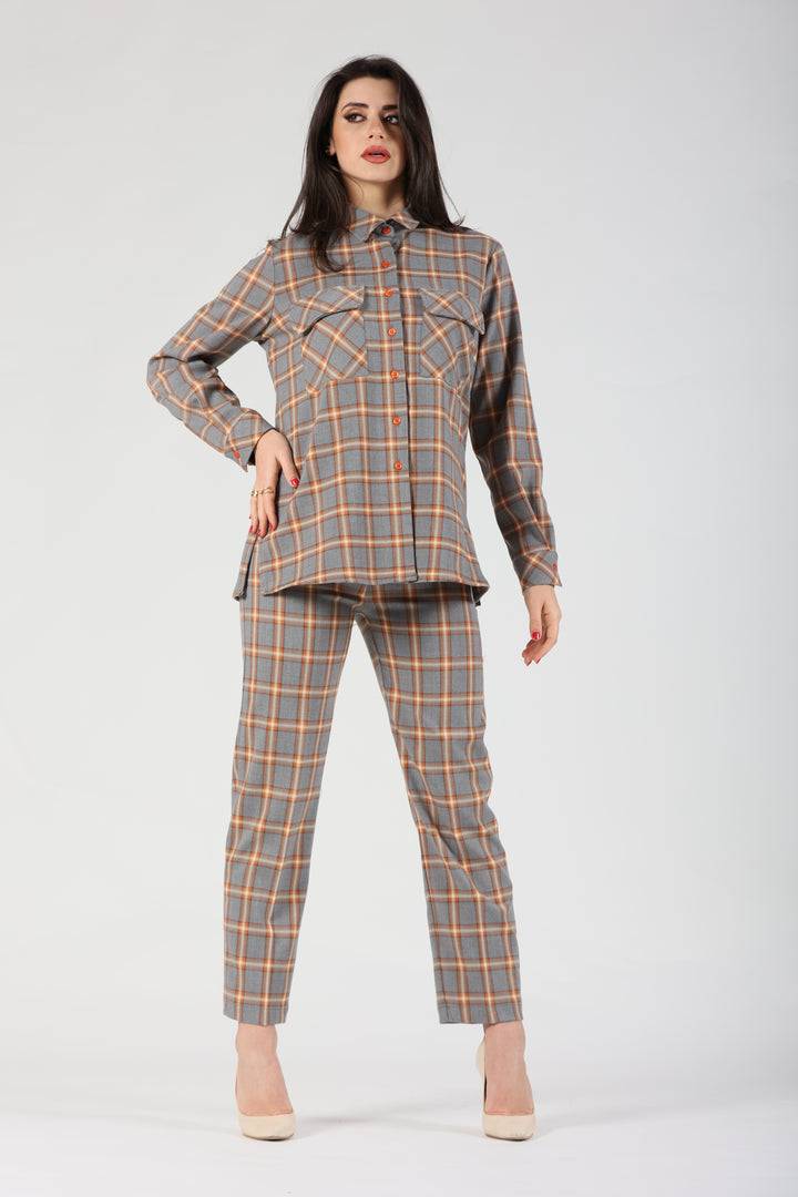 Oltre Tempo Camicia tartan in viscosa