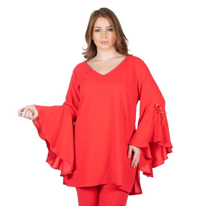 Oltre Tempo Casacca in cadì unita con applicazioni senza maniche Vendite stagionali