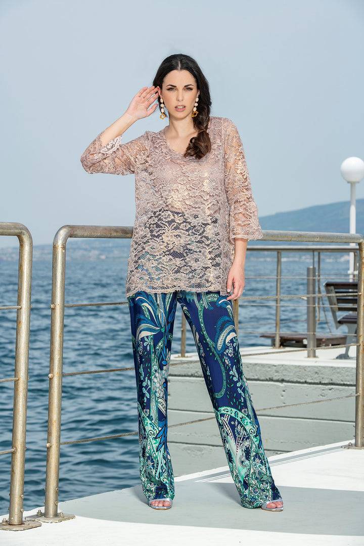 Oltre Tempo Casacca in pizzo con top