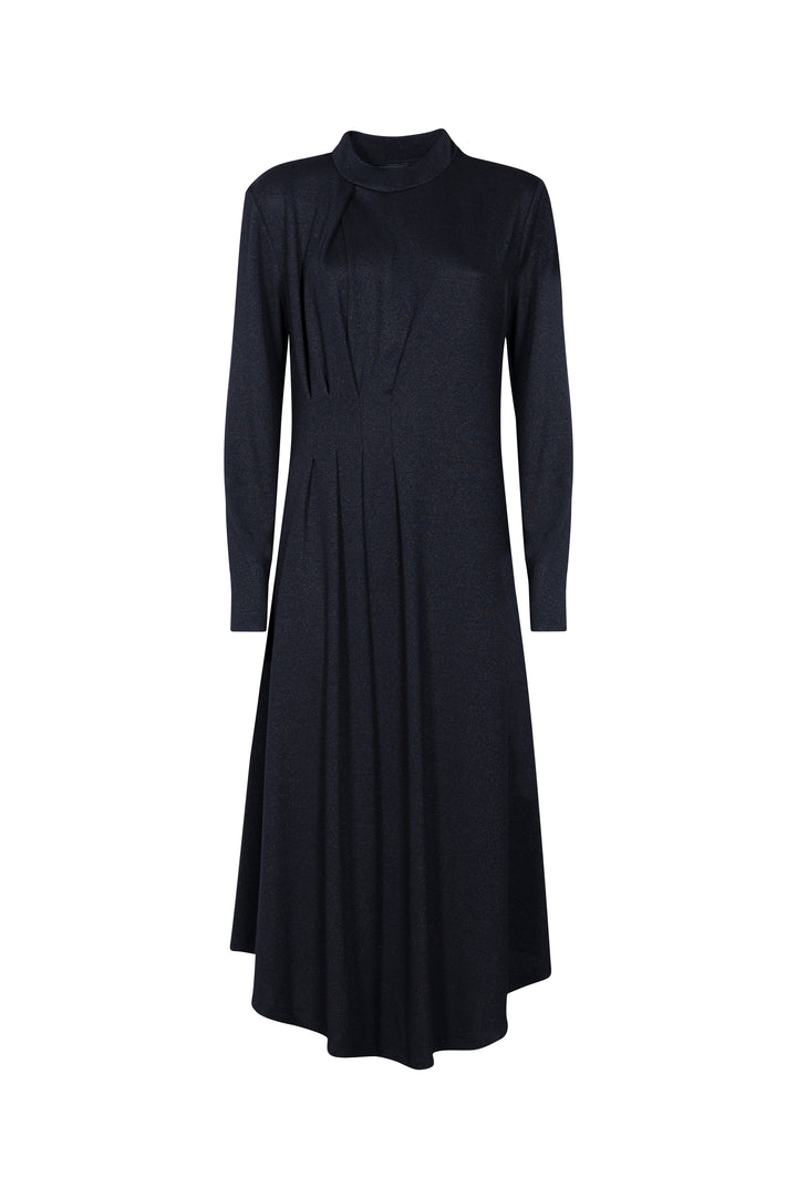 Oltre Tempo Abito in lurex con pistagna e pieghe sul lato Offerta natalizia