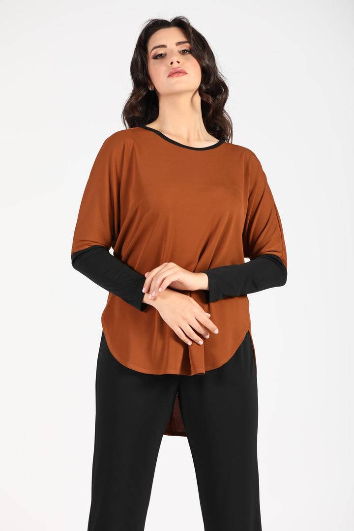 Oltre Tempo Maglia in jersey con contrasti