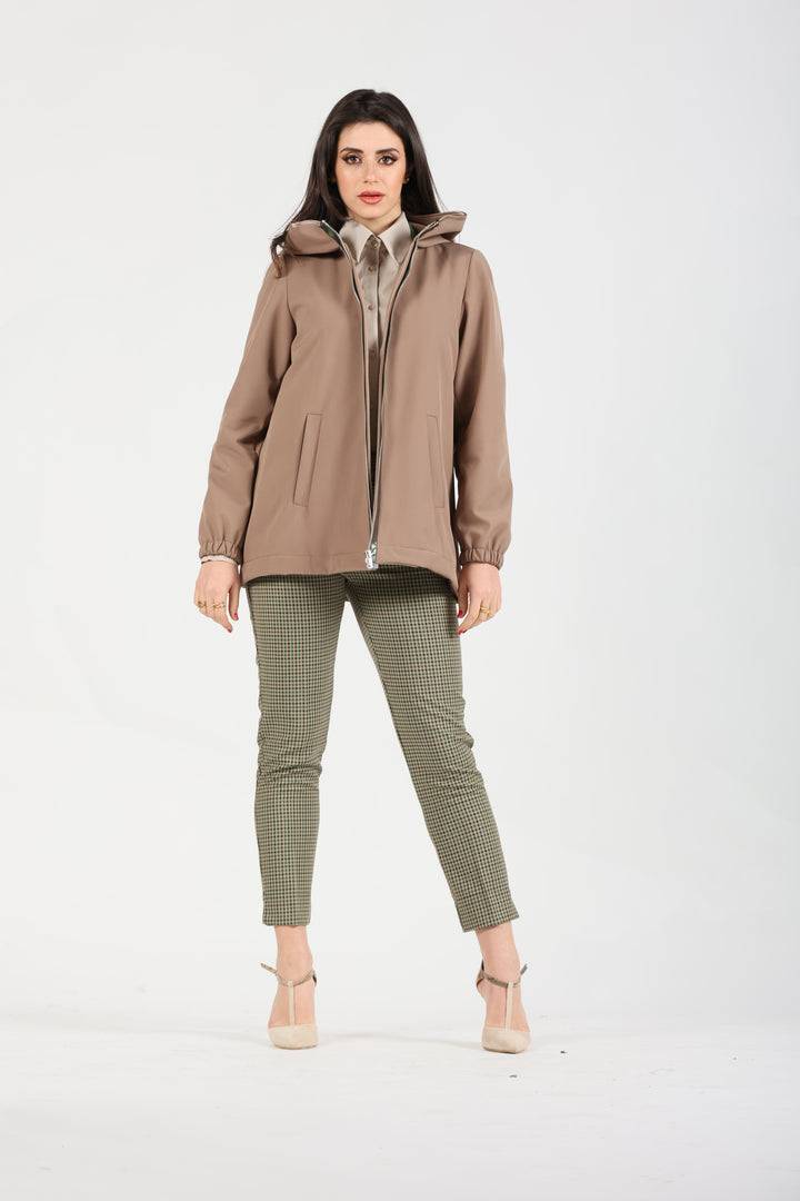 Oltre Tempo Giubbotto con zip a contrasto