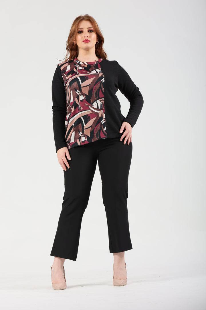 Oltre Tempo Maglia girocollo fantasia Solo un giorno rimasto