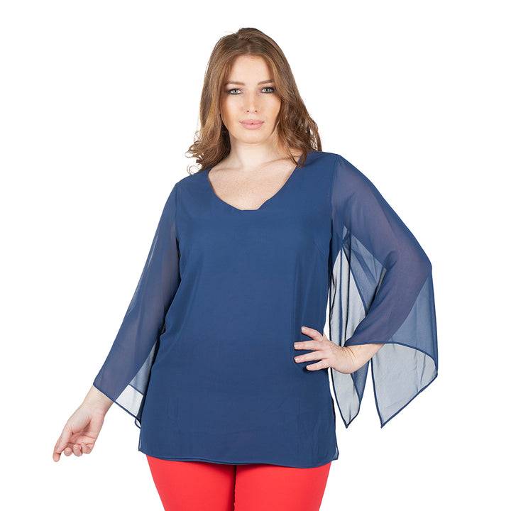 Oltre Tempo Casacca con maniche in georgette chiffon Limitato a 3 giorni