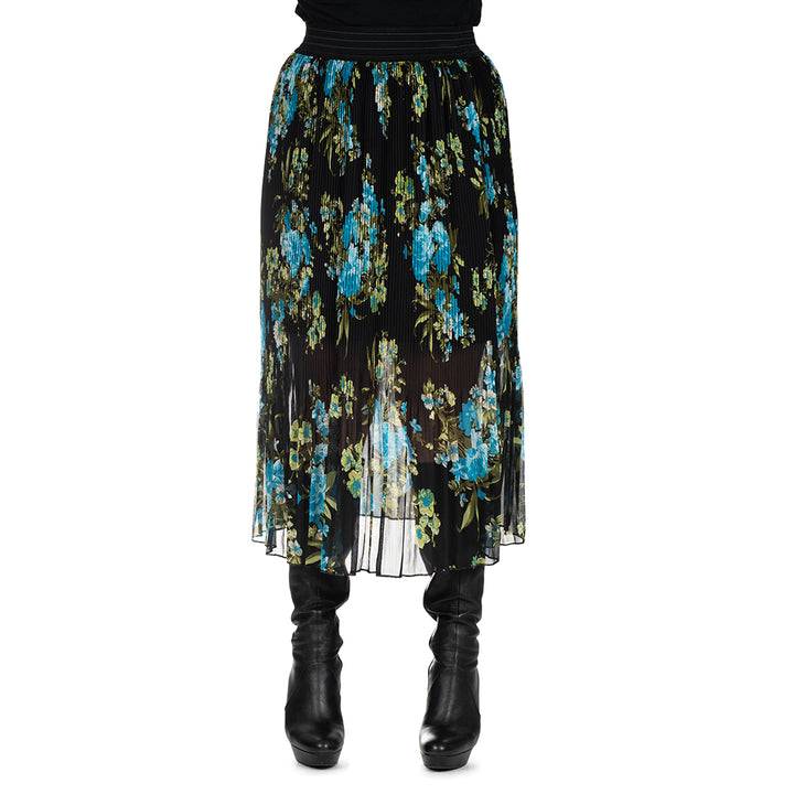 Oltre Tempo Gonna fantasia floreale plissettata Soddisfazione Garantita