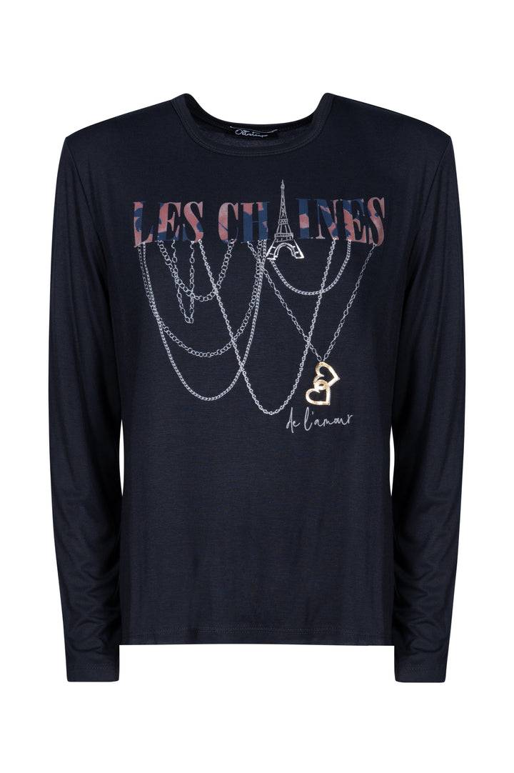 Oltre Tempo T-shirt in viscosa con stampa Convenienza