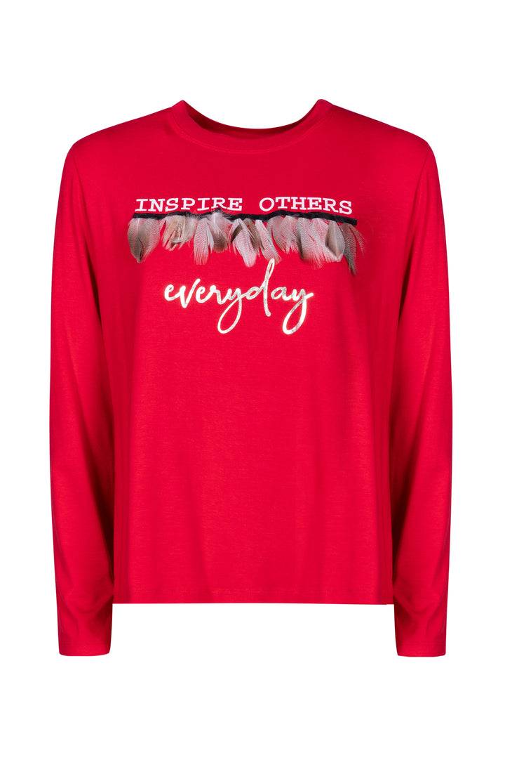 Oltre Tempo T-shirt viscosa con stampa Novità