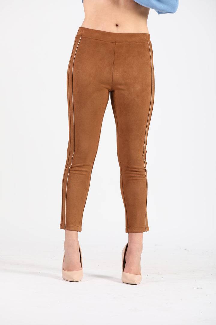 Oltre Tempo Pantalone capri dainetto con profili in raso Offerte giornaliere