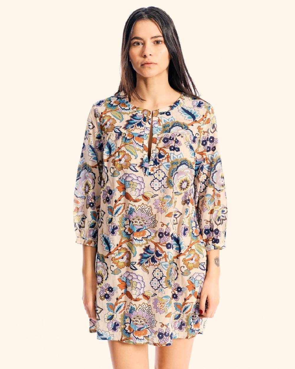 Ordi.to Accessori TUNICA CORA - STAMPA CAMELIA Outlet