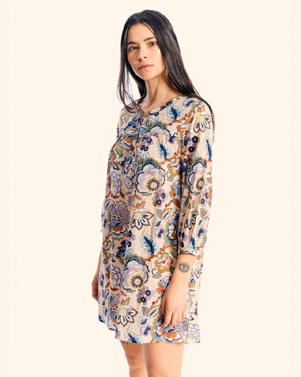 Ordi.to Accessori TUNICA CORA - STAMPA CAMELIA Outlet
