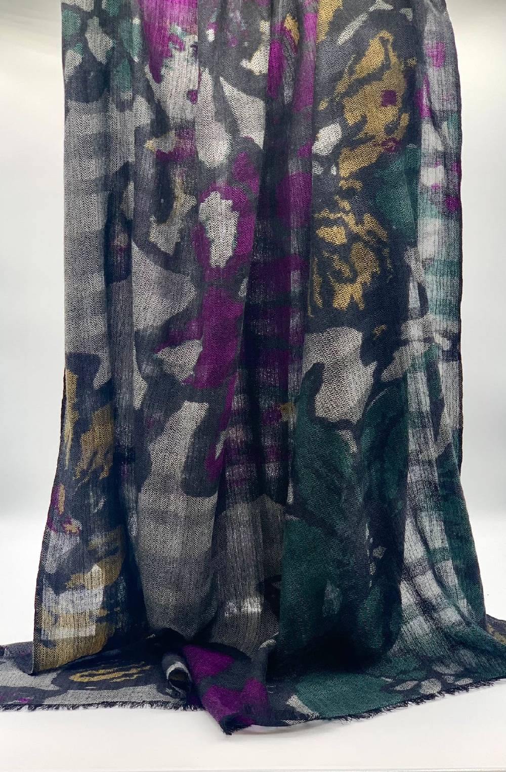 Ordi.to Accessori WARHOL VIOLA - Sciarpa in lana Nuova