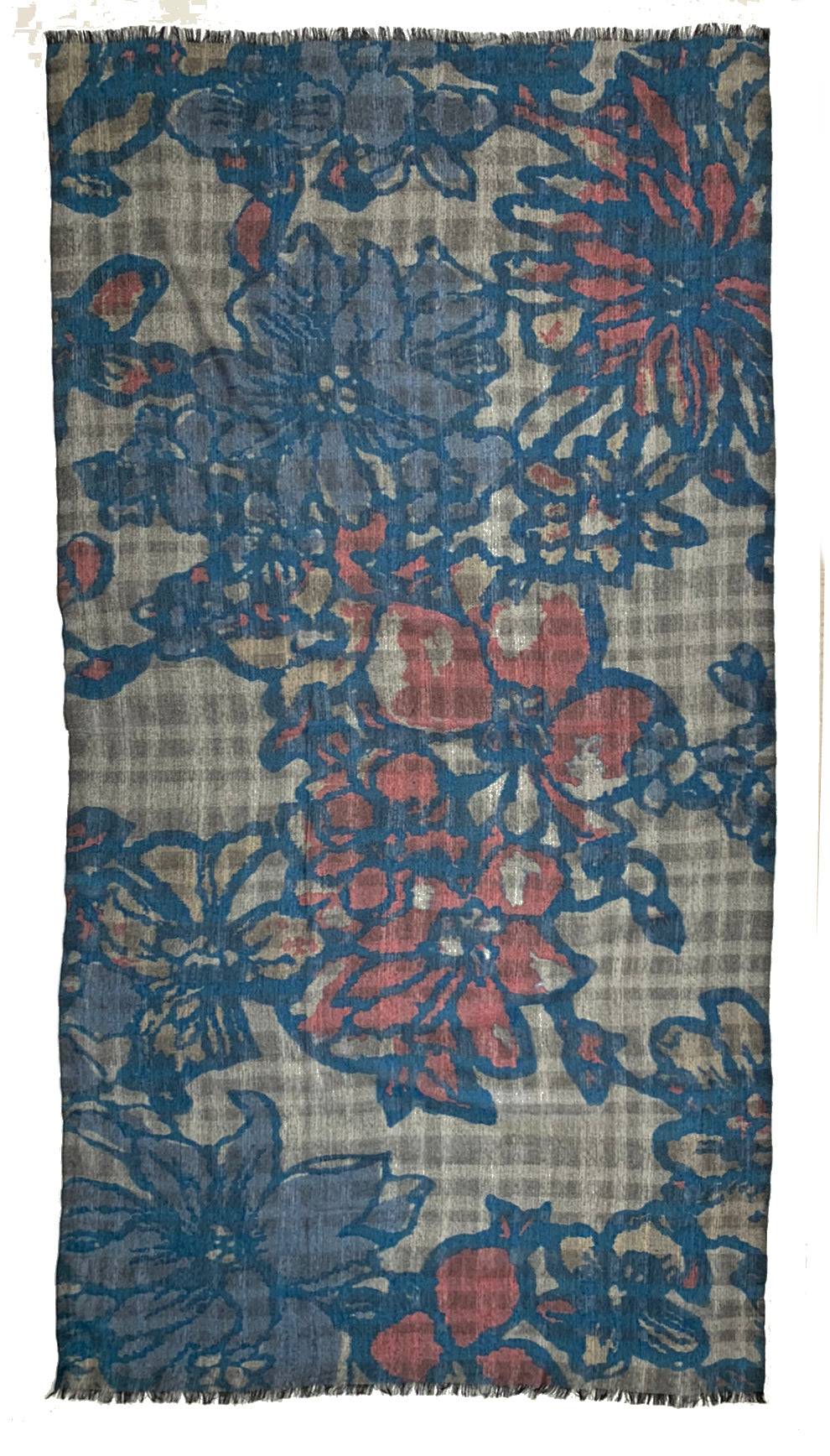Ordi.to Accessori WARHOL BLU - Sciarpa in lana Moda