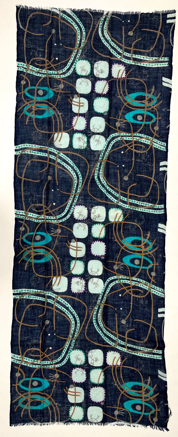 Ordi.to Accessori BURRI BLU - Sciarpa Unisex in lana Hotsell