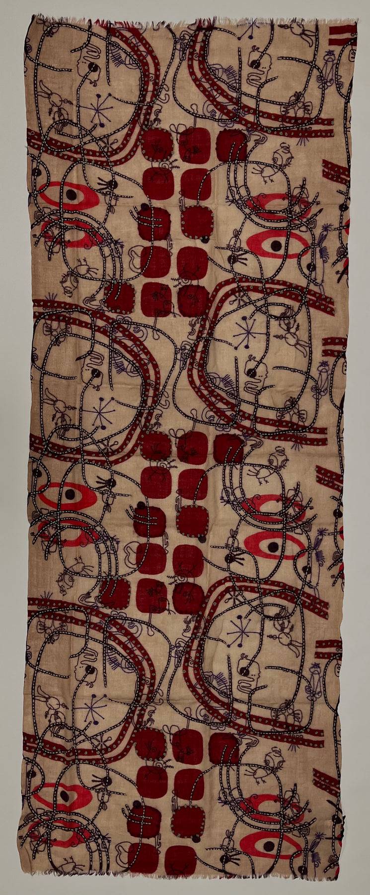 Ordi.to Accessori BURRI ROSSO - Sciarpa Unisex in lana Vendita Calda