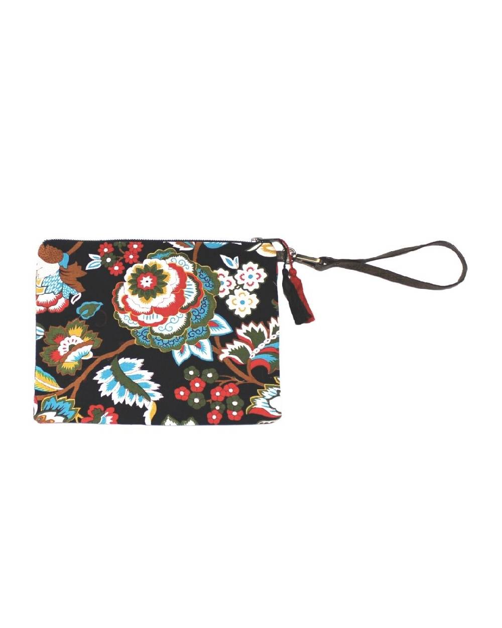 Ordi.to Accessori POCHETTE ORDI.NA - STAMPA CAMELIA NERA Acquista Ora