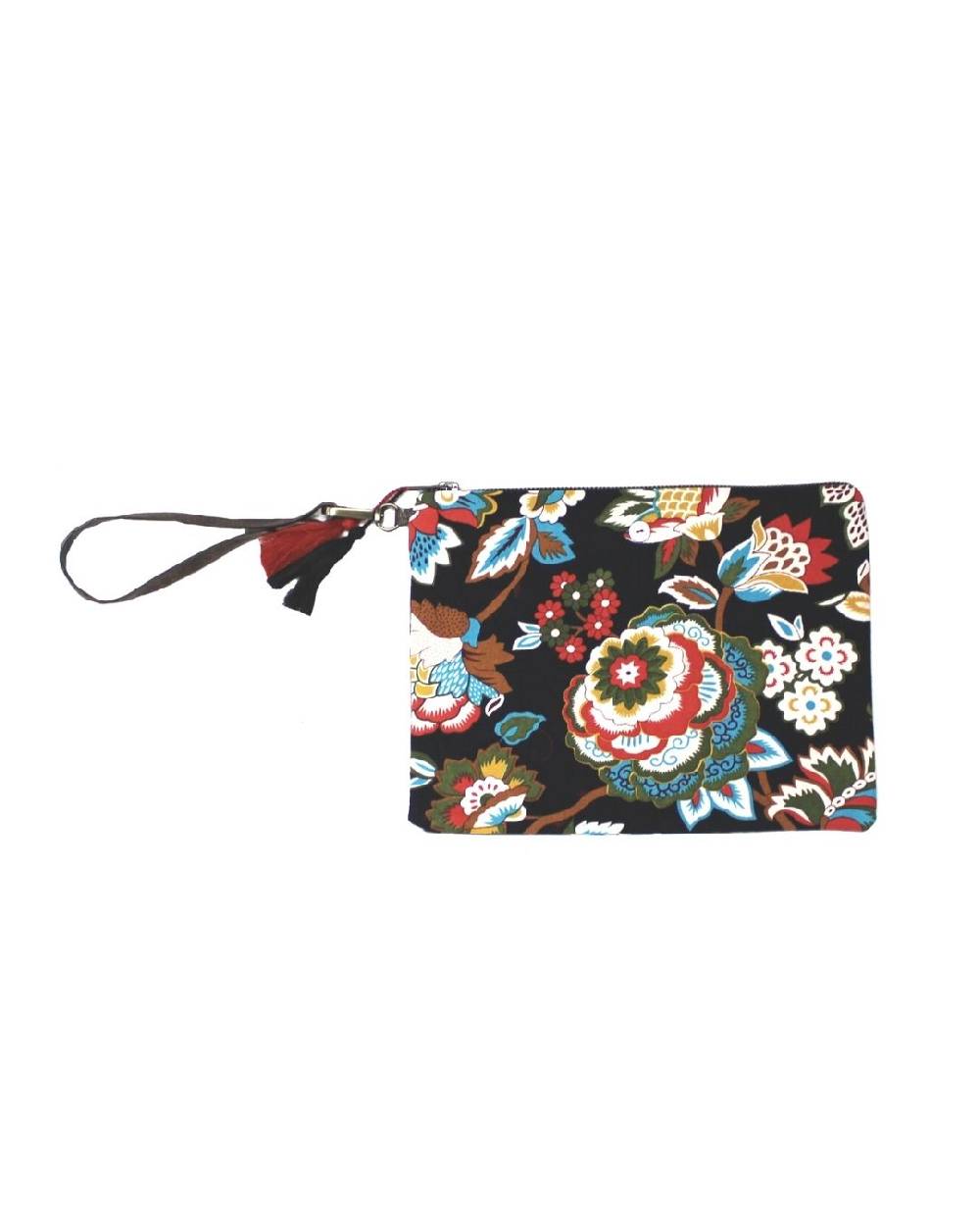 Ordi.to Accessori POCHETTE ORDI.NA - STAMPA CAMELIA NERA Acquista Ora