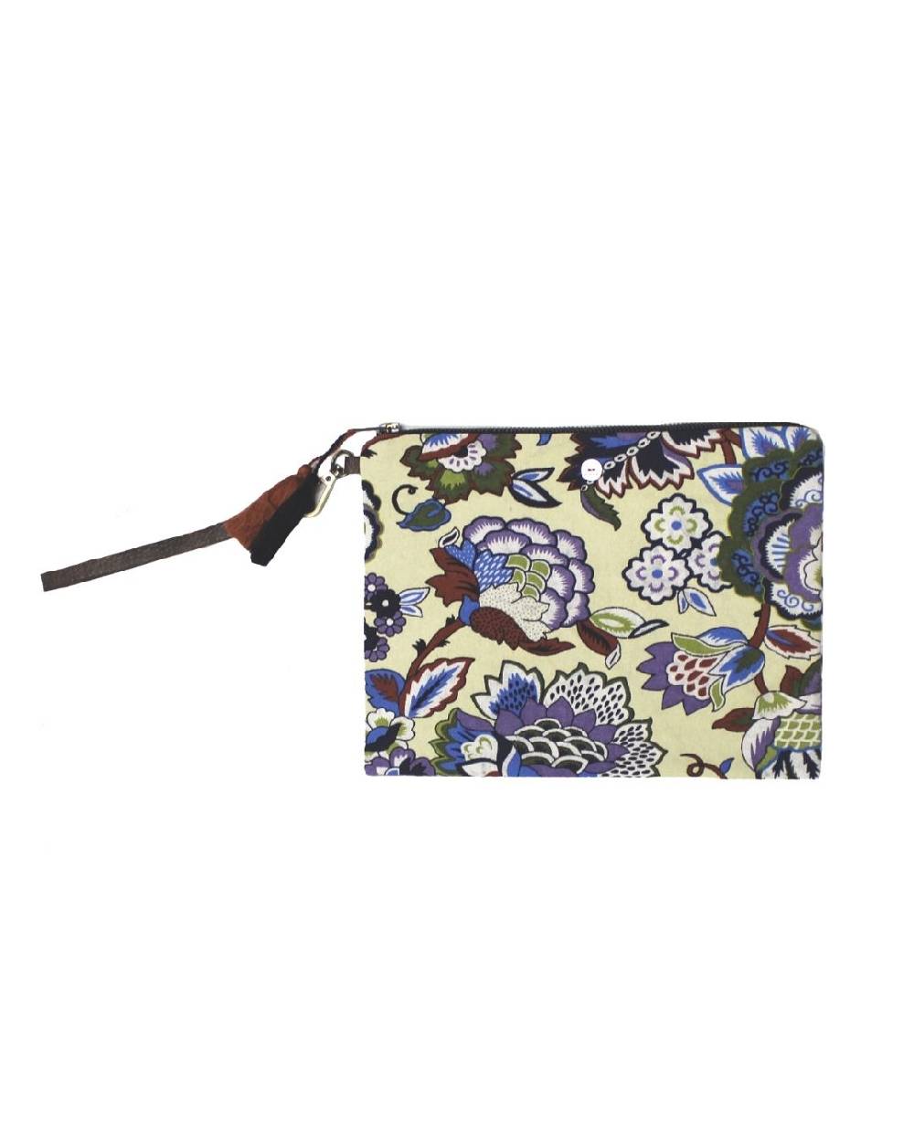 Ordi.to Accessori POCHETTE ORDI.NA - STAMPA CAMELIA SABBIA Consegna Veloce