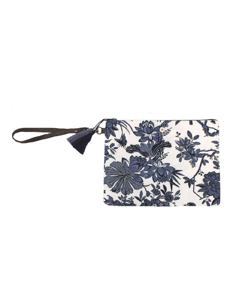 Ordi.to Accessori POCHETTE ORDI.NA - STAMPA GIGLIO BLU Promozione Limitata
