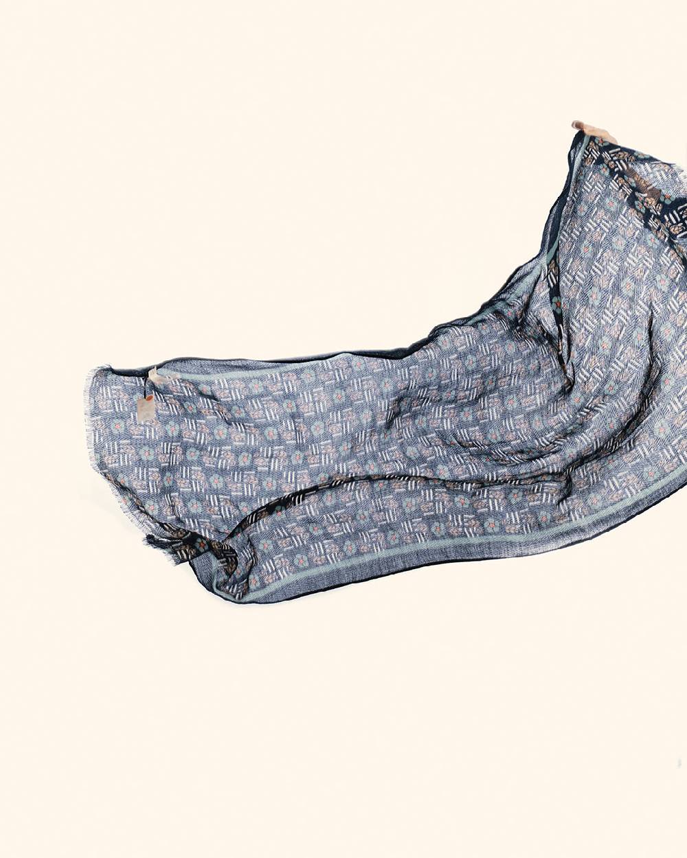Ordi.to Accessori KIEV BLU - Sciarpa Unisex in lana I Più Venduti