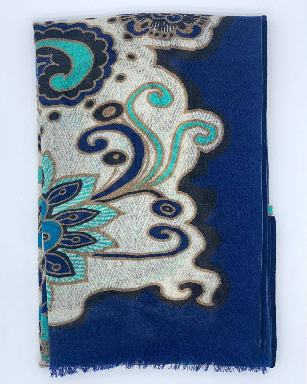 Ordi.to Accessori LIMA BLU - Sciarpa Unisex in lana Pezzi Unici
