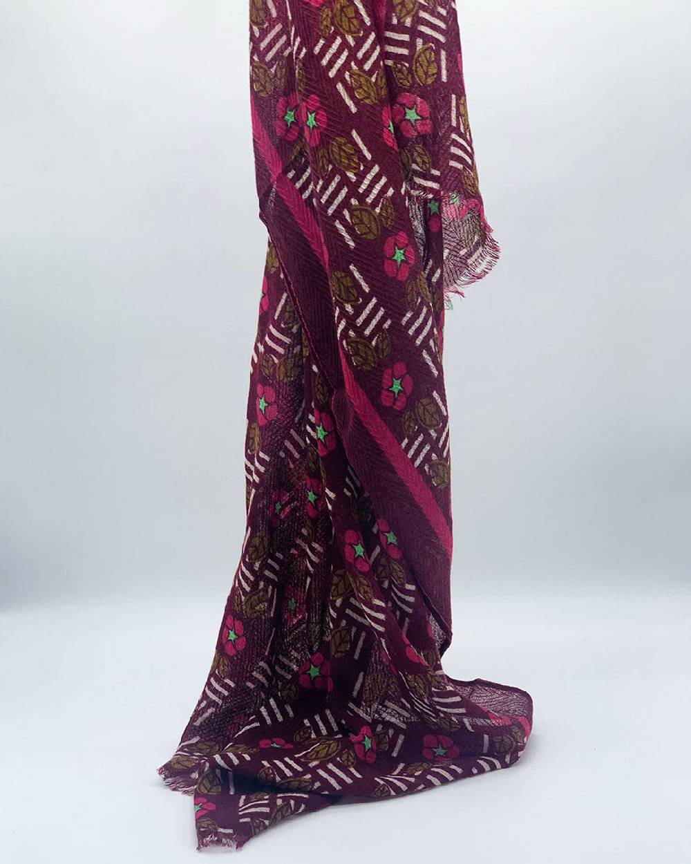 Ordi.to Accessori KIEV BORDEAUX - Sciarpa Unisex in lana Soddisfazione Garantita