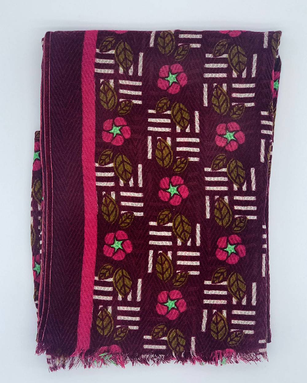 Ordi.to Accessori KIEV BORDEAUX - Sciarpa Unisex in lana Soddisfazione Garantita