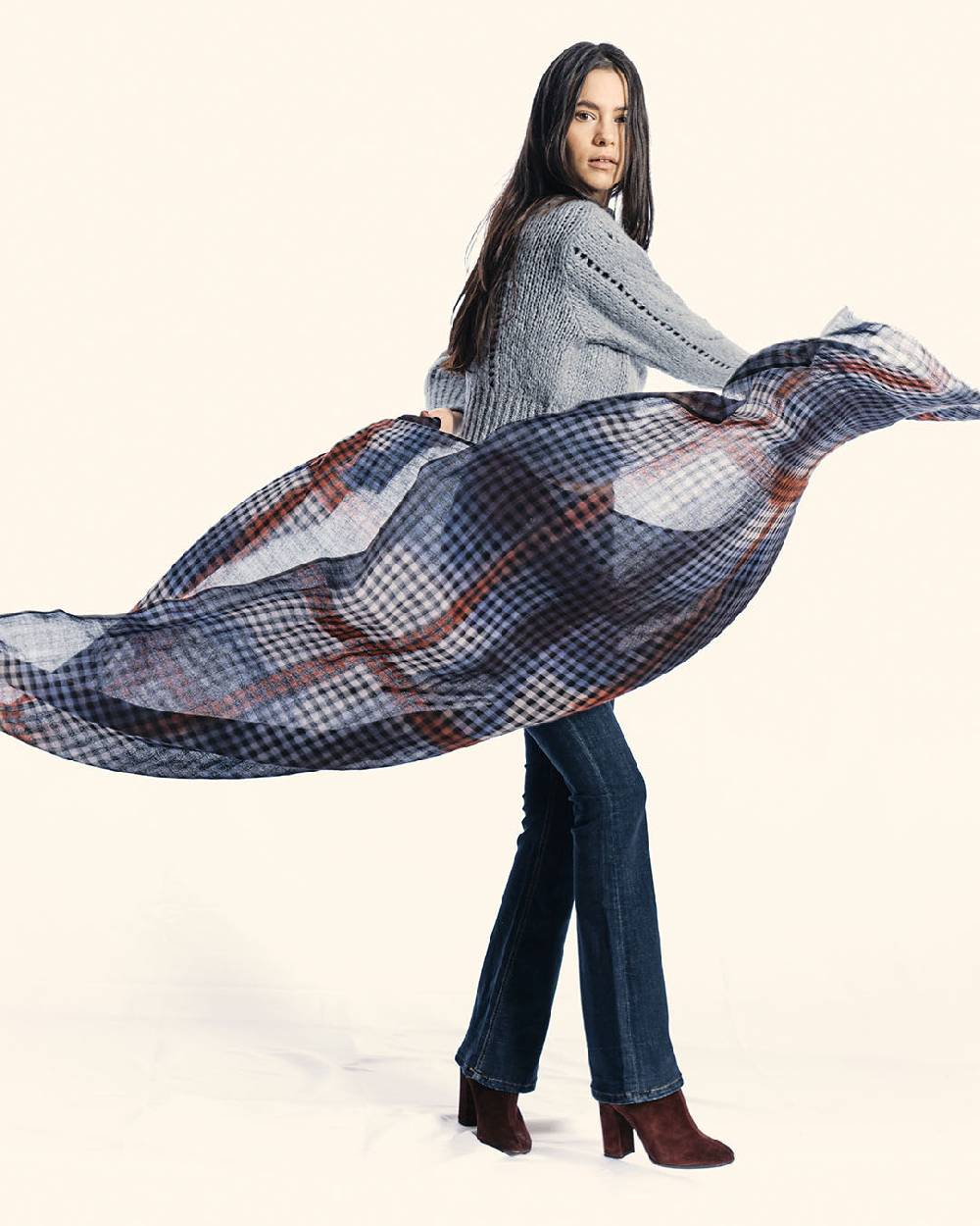 Ordi.to Accessori EDIMBURGO BLU - Sciarpa Unisex in lana Negozi Online