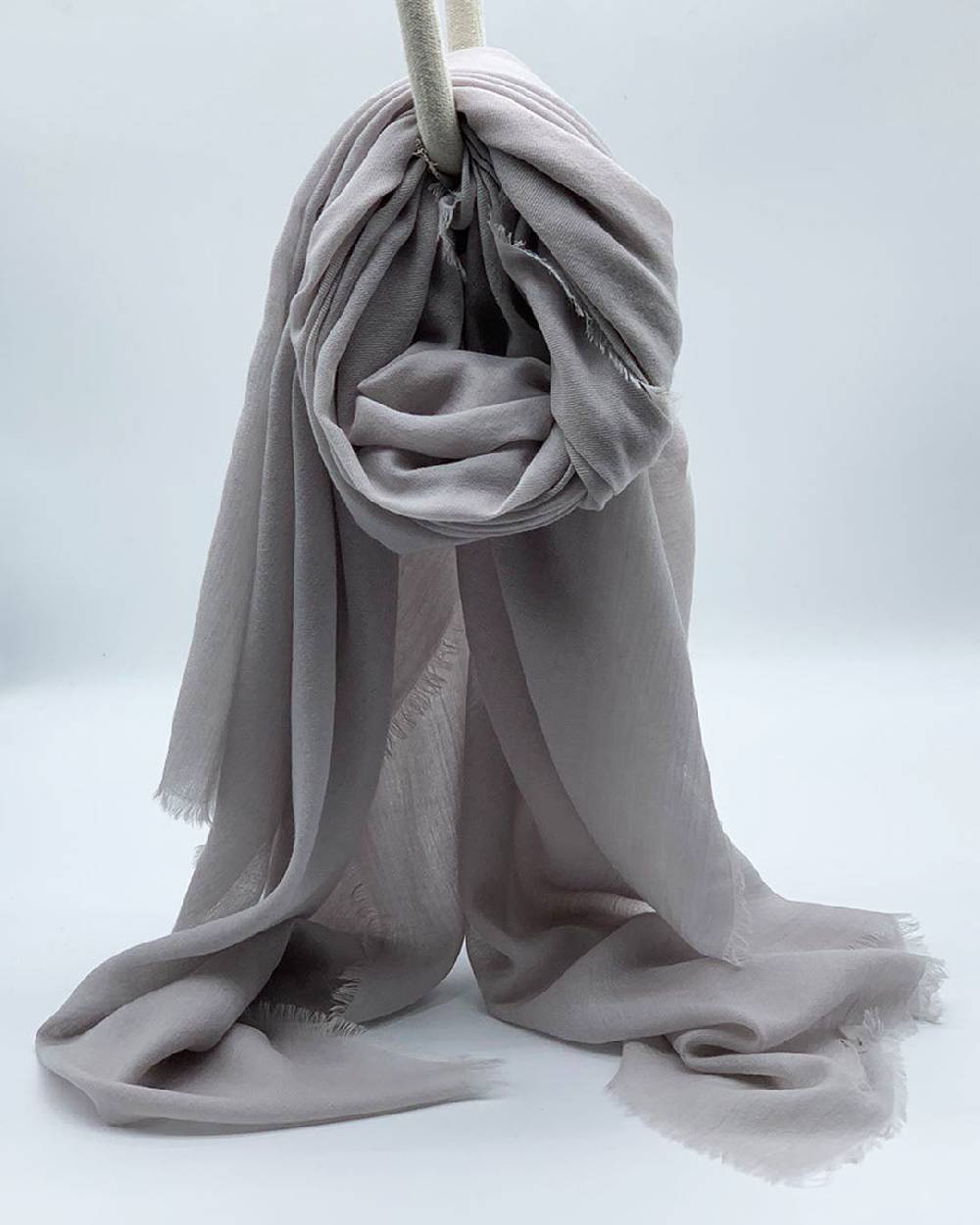 Ordi.to Accessori EARTH GRIGIO PERLA - Sciarpa tinta unita Lana Promozione Limitata