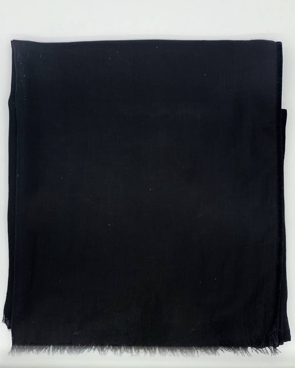Ordi.to Accessori CAMILLA NERA - Sciarpa tinta unita Modal e Cashmere Prezzo Ridotto