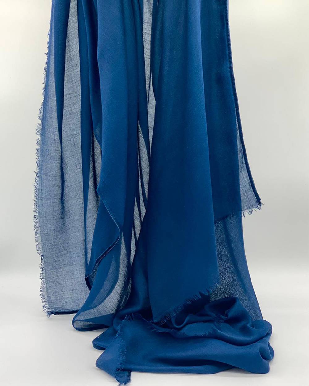 Ordi.to Accessori CAMILLA BLU - Sciarpa tinta unita Modal e Cashmere Sottocosto