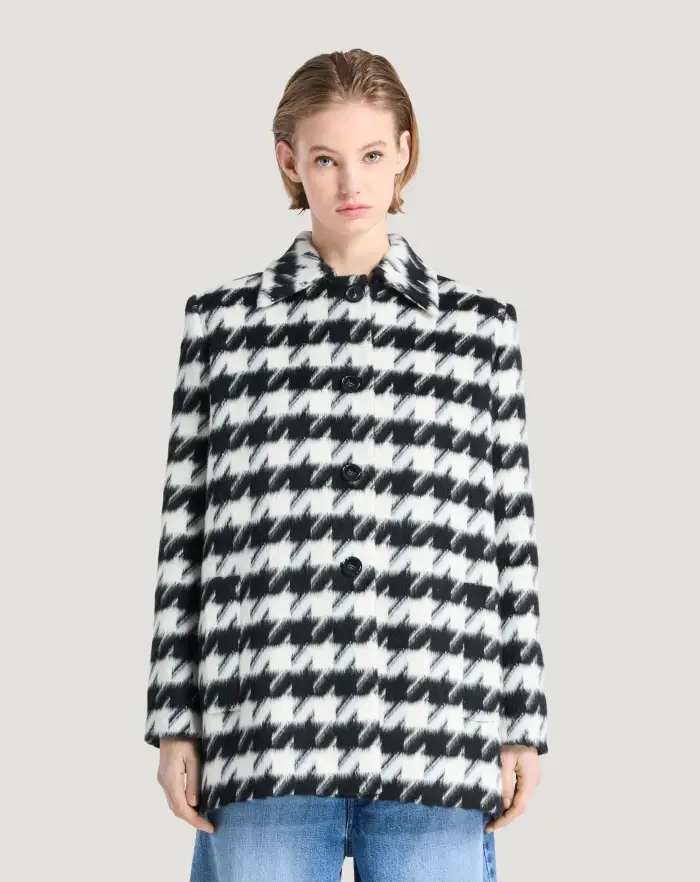 ﻿Pantaloni Torino Cappotto in velour pied-de-poule