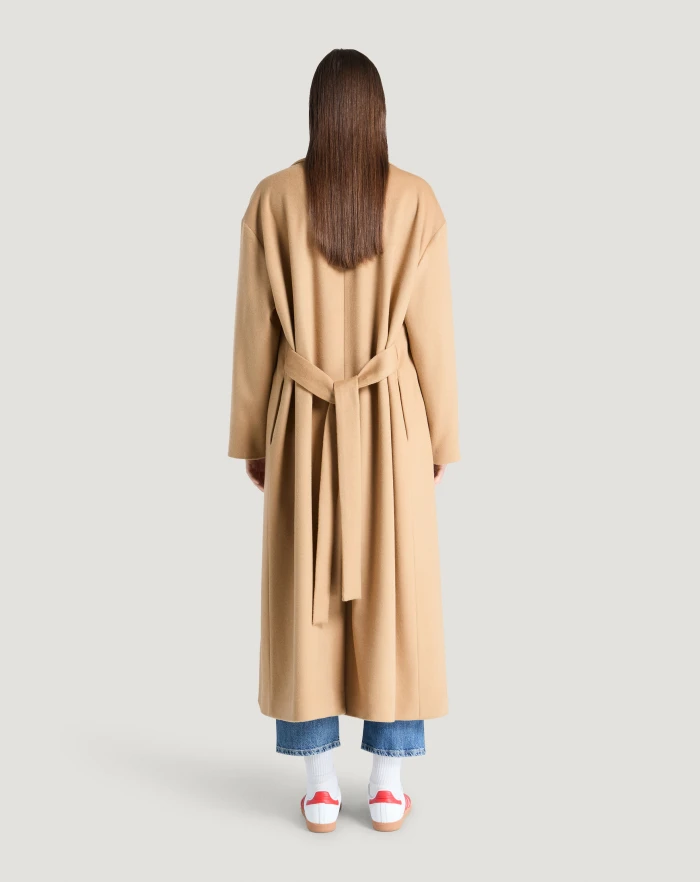 Pantaloni Torino Cappotto in drap di lana e cachemire Offerta Anniversario