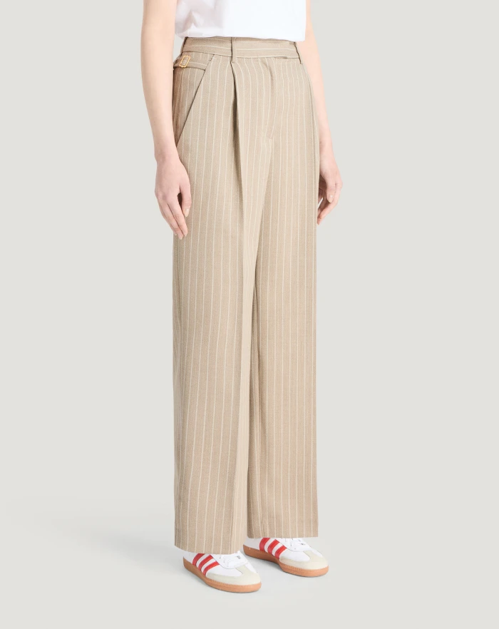 Pantaloni Torino Pantaloni Isabel in lana mouliné Promozione Limitata